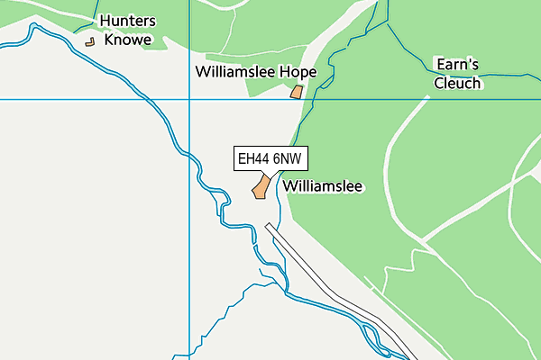 EH44 6NW map - OS VectorMap District (Ordnance Survey)