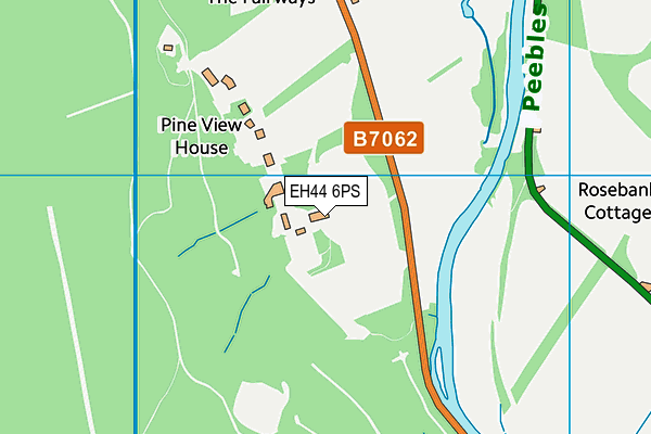 EH44 6PS map - OS VectorMap District (Ordnance Survey)