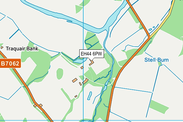 EH44 6PW map - OS VectorMap District (Ordnance Survey)