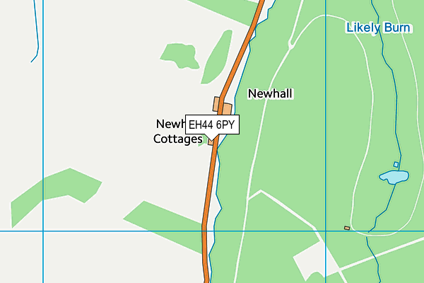 EH44 6PY map - OS VectorMap District (Ordnance Survey)