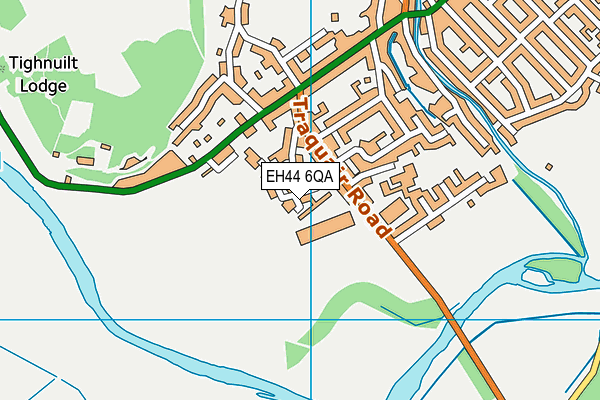 EH44 6QA map - OS VectorMap District (Ordnance Survey)