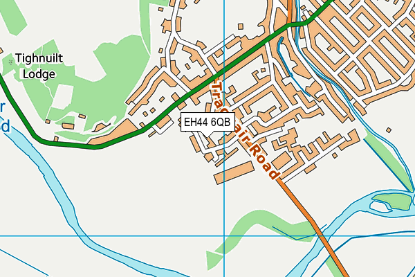 EH44 6QB map - OS VectorMap District (Ordnance Survey)