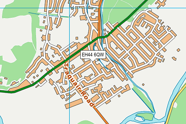 EH44 6QW map - OS VectorMap District (Ordnance Survey)