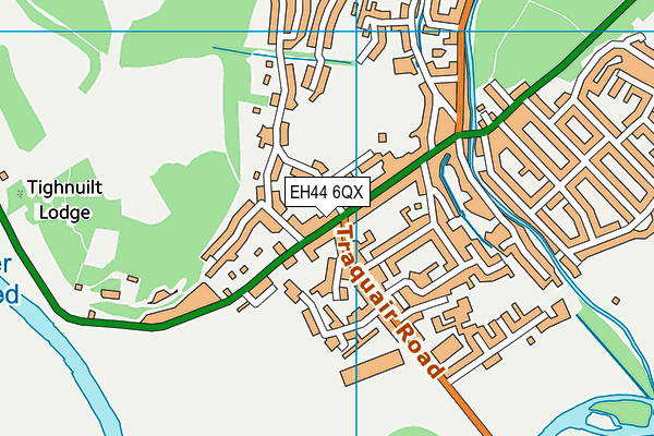 EH44 6QX map - OS VectorMap District (Ordnance Survey)