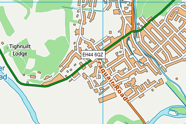 EH44 6QZ map - OS VectorMap District (Ordnance Survey)