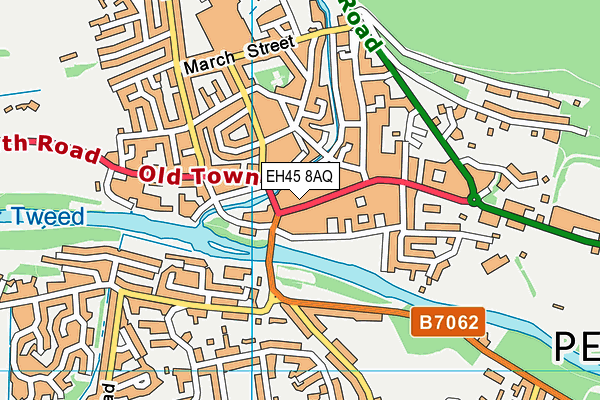 EH45 8AQ map - OS VectorMap District (Ordnance Survey)