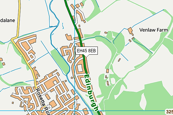 EH45 8EB map - OS VectorMap District (Ordnance Survey)