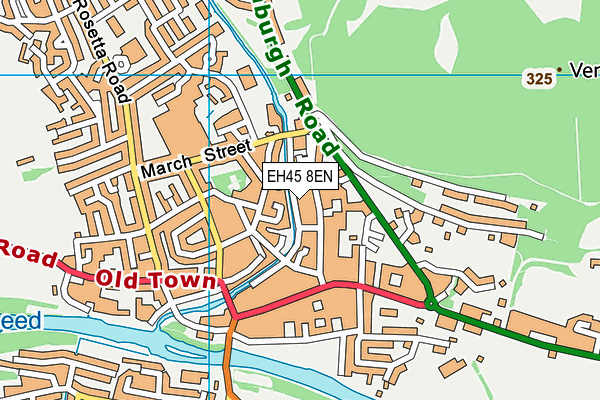 EH45 8EN map - OS VectorMap District (Ordnance Survey)