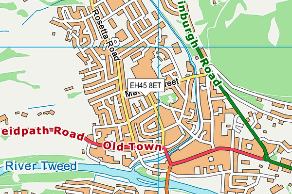 EH45 8ET map - OS VectorMap District (Ordnance Survey)