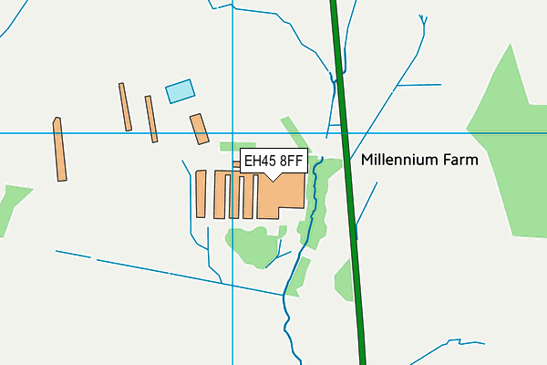 EH45 8FF map - OS VectorMap District (Ordnance Survey)