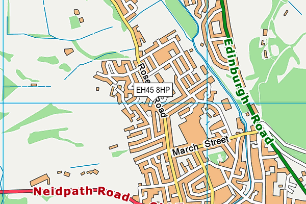 EH45 8HP map - OS VectorMap District (Ordnance Survey)