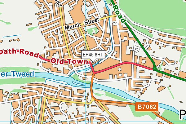 EH45 8HT map - OS VectorMap District (Ordnance Survey)