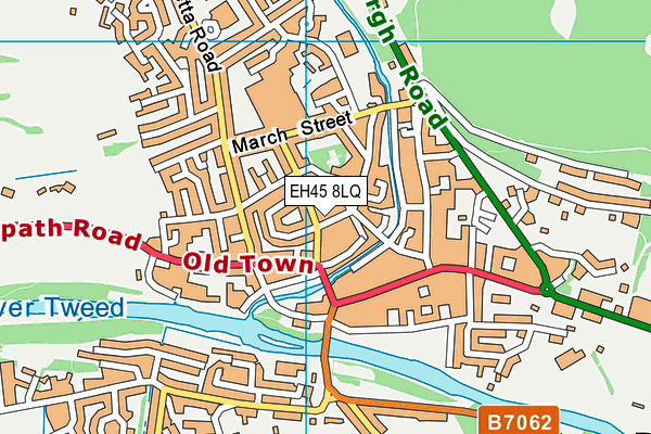 EH45 8LQ map - OS VectorMap District (Ordnance Survey)