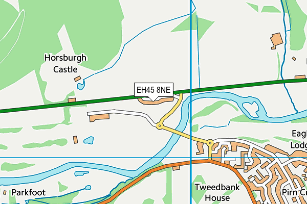 EH45 8NE map - OS VectorMap District (Ordnance Survey)