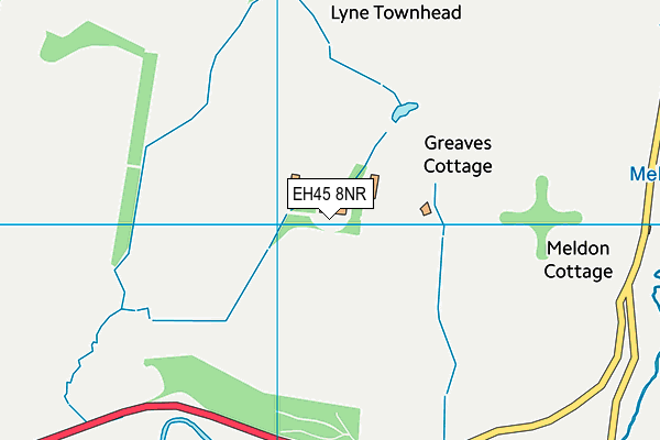 EH45 8NR map - OS VectorMap District (Ordnance Survey)