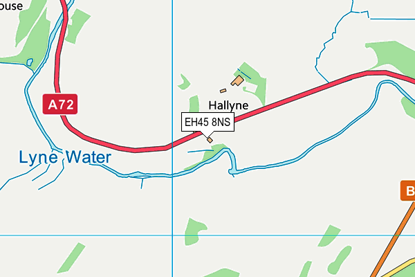 EH45 8NS map - OS VectorMap District (Ordnance Survey)