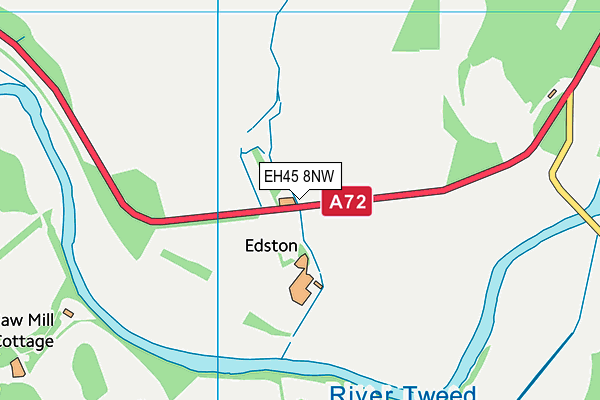 EH45 8NW map - OS VectorMap District (Ordnance Survey)