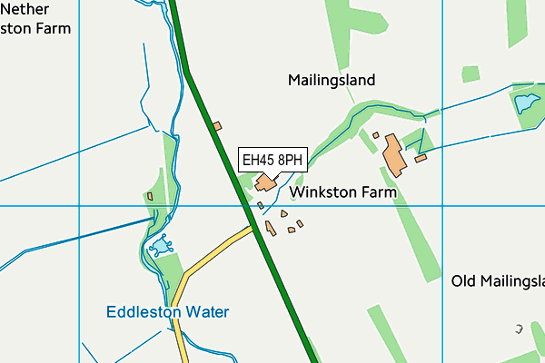 EH45 8PH map - OS VectorMap District (Ordnance Survey)