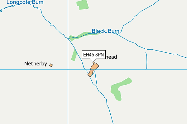 EH45 8PN map - OS VectorMap District (Ordnance Survey)