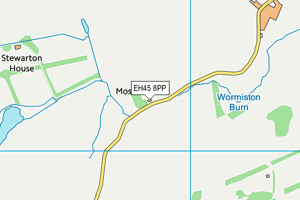 EH45 8PP map - OS VectorMap District (Ordnance Survey)