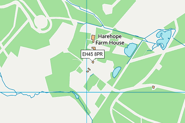 EH45 8PR map - OS VectorMap District (Ordnance Survey)