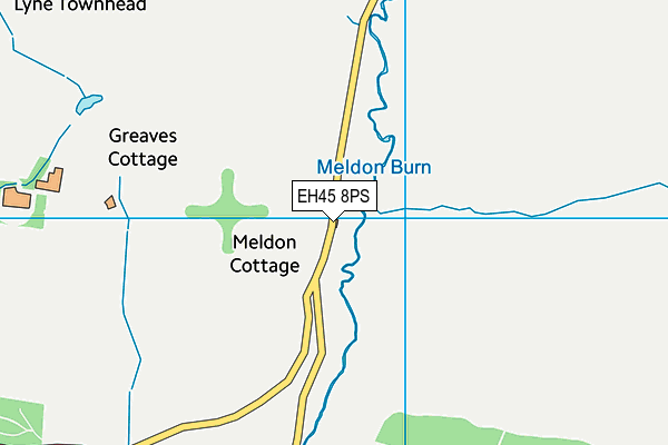 EH45 8PS map - OS VectorMap District (Ordnance Survey)