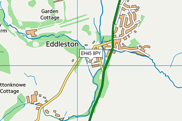 EH45 8PY map - OS VectorMap District (Ordnance Survey)