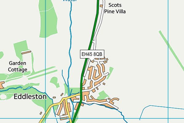 EH45 8QB map - OS VectorMap District (Ordnance Survey)