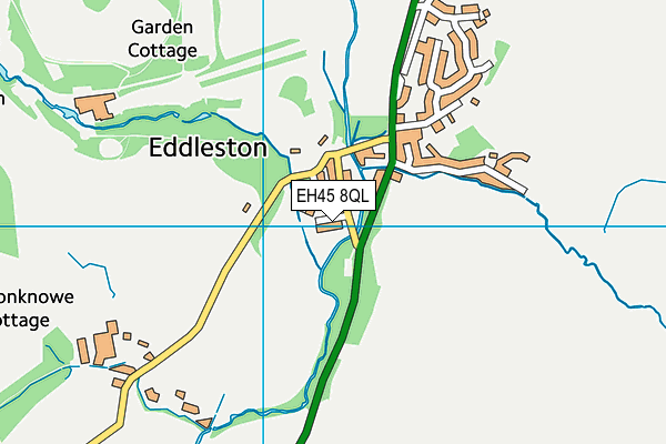 EH45 8QL map - OS VectorMap District (Ordnance Survey)