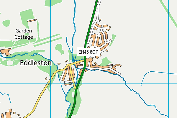 EH45 8QP map - OS VectorMap District (Ordnance Survey)