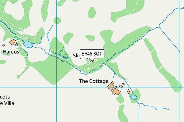 EH45 8QT map - OS VectorMap District (Ordnance Survey)