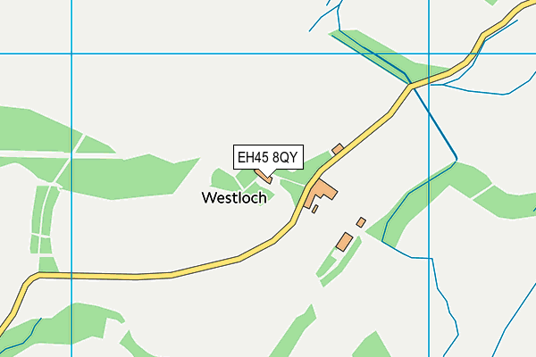 EH45 8QY map - OS VectorMap District (Ordnance Survey)