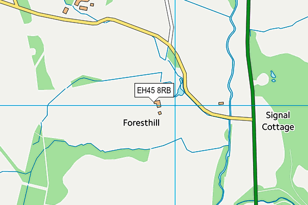 EH45 8RB map - OS VectorMap District (Ordnance Survey)