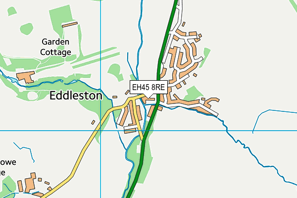 EH45 8RE map - OS VectorMap District (Ordnance Survey)