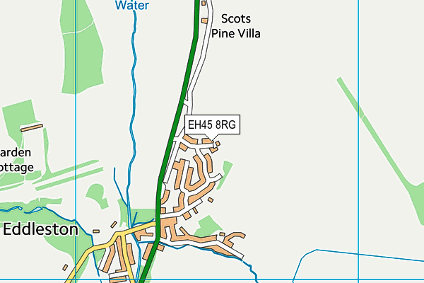 EH45 8RG map - OS VectorMap District (Ordnance Survey)