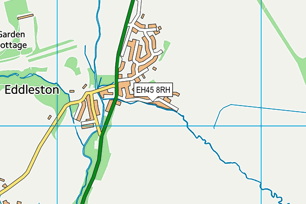 EH45 8RH map - OS VectorMap District (Ordnance Survey)