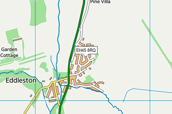 EH45 8RQ map - OS VectorMap District (Ordnance Survey)