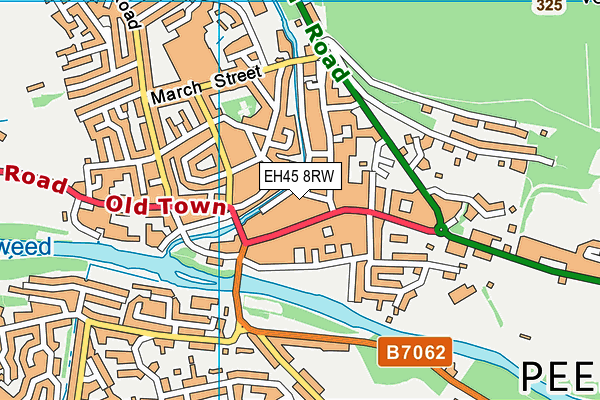 EH45 8RW map - OS VectorMap District (Ordnance Survey)