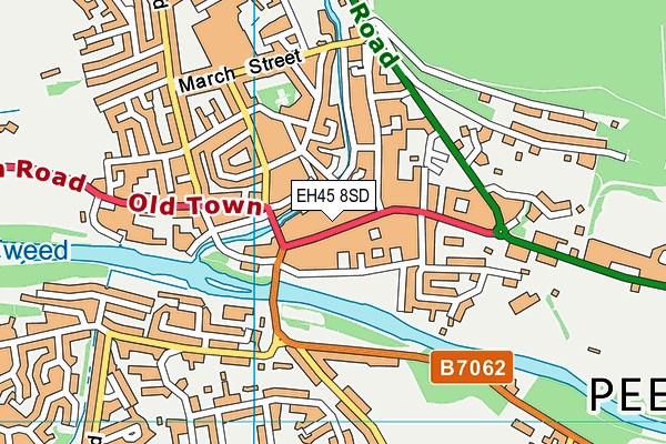 EH45 8SD map - OS VectorMap District (Ordnance Survey)