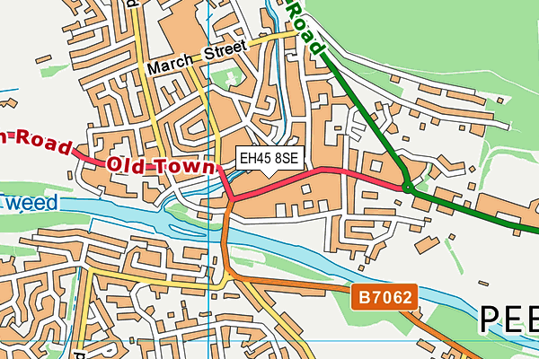 EH45 8SE map - OS VectorMap District (Ordnance Survey)