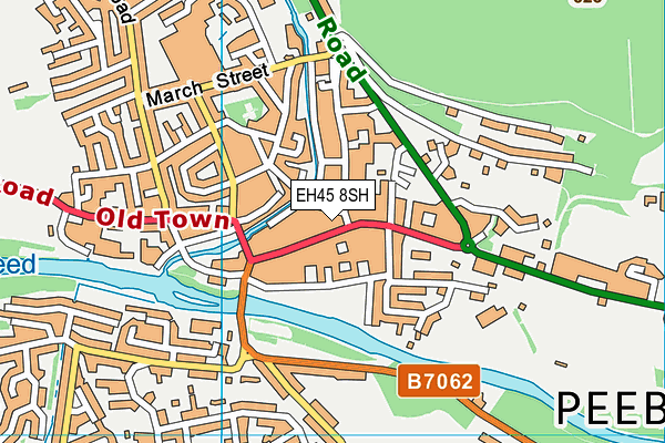 EH45 8SH map - OS VectorMap District (Ordnance Survey)