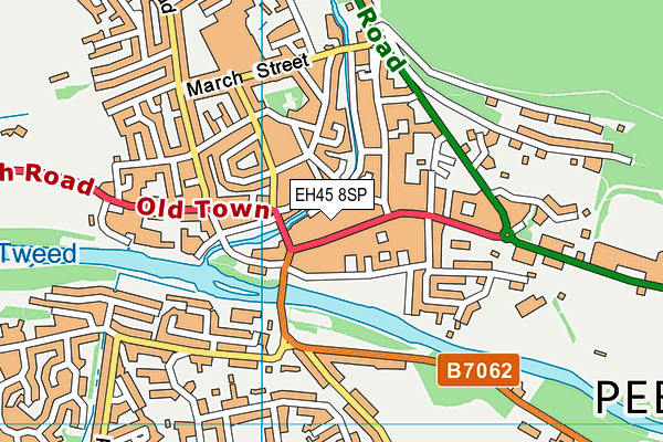 EH45 8SP map - OS VectorMap District (Ordnance Survey)