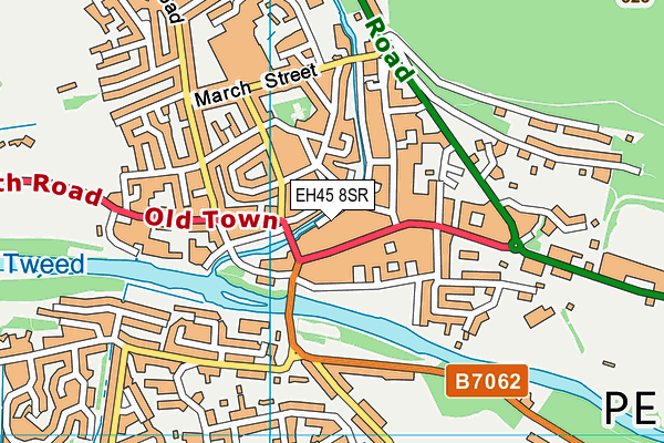 EH45 8SR map - OS VectorMap District (Ordnance Survey)