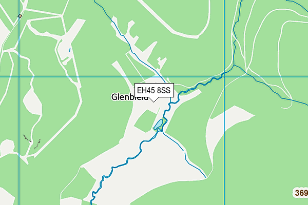 EH45 8SS map - OS VectorMap District (Ordnance Survey)