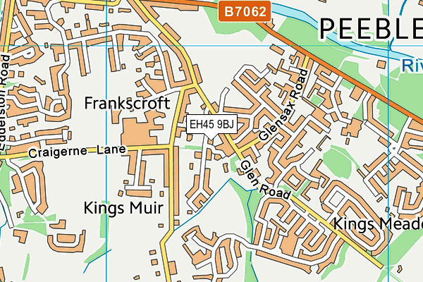 EH45 9BJ map - OS VectorMap District (Ordnance Survey)