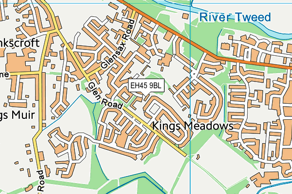 EH45 9BL map - OS VectorMap District (Ordnance Survey)