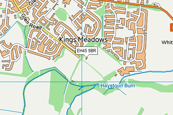 EH45 9BR map - OS VectorMap District (Ordnance Survey)