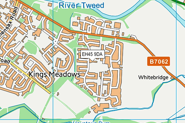 EH45 9DA map - OS VectorMap District (Ordnance Survey)