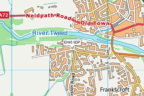 EH45 9DP map - OS VectorMap District (Ordnance Survey)