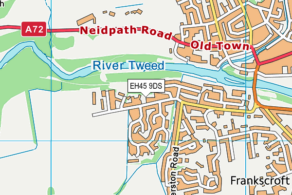 EH45 9DS map - OS VectorMap District (Ordnance Survey)